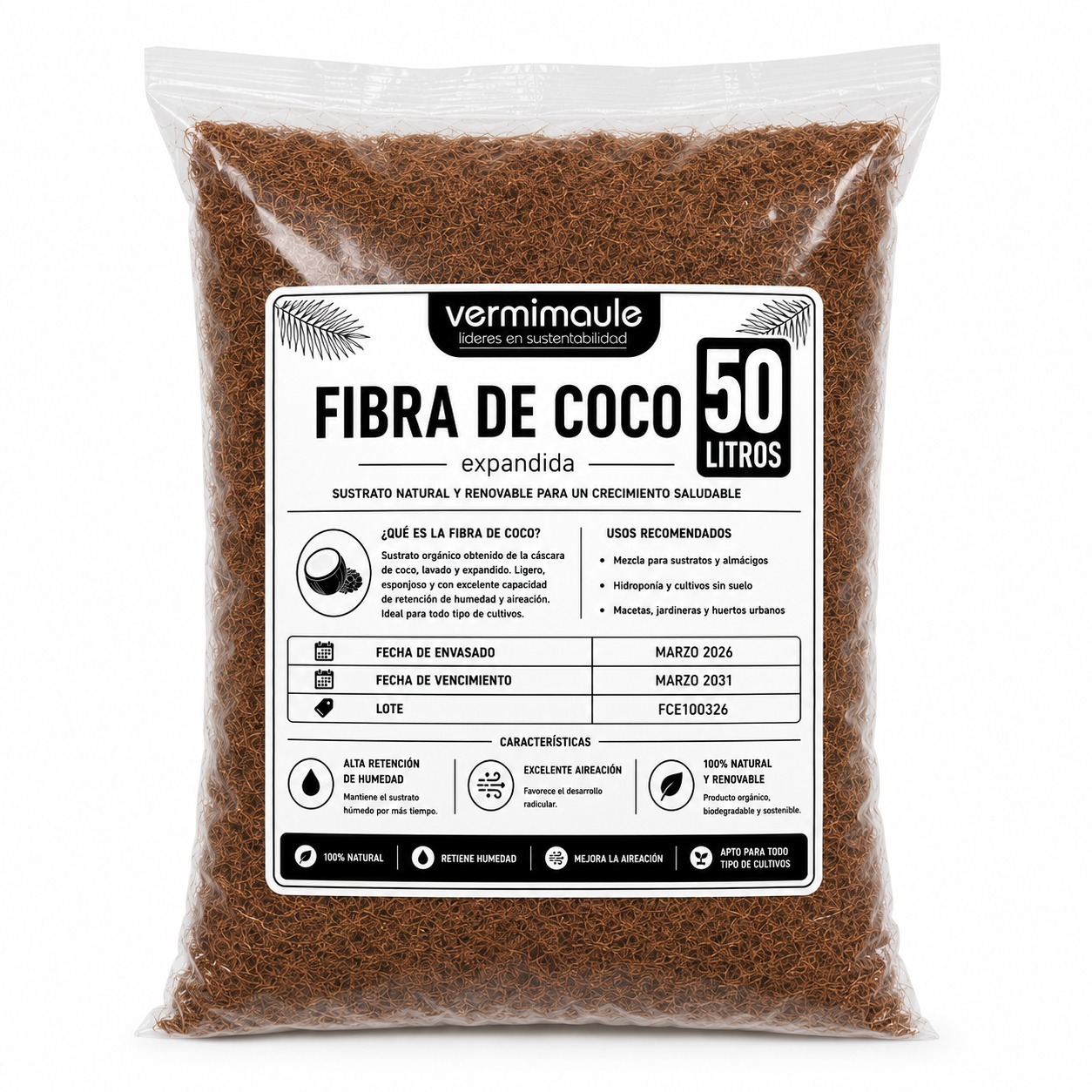 Fibra de Coco 50 litros