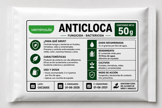 Anticloca - Fungicida y Bactericida de Contacto 50 g