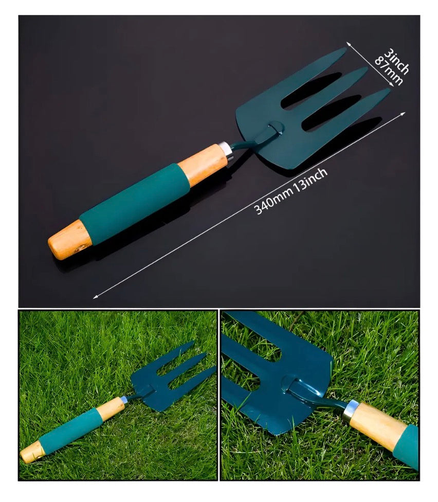 Kit de Herramientas Jardinería con mango de madera