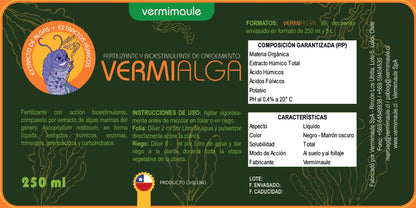Bioestimulante de Alga - Vermialga (Ascophyllum Nodosum) 250 cc