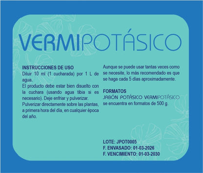 Jabón Potásico Concentrado - Vermipotasico 500 gr
