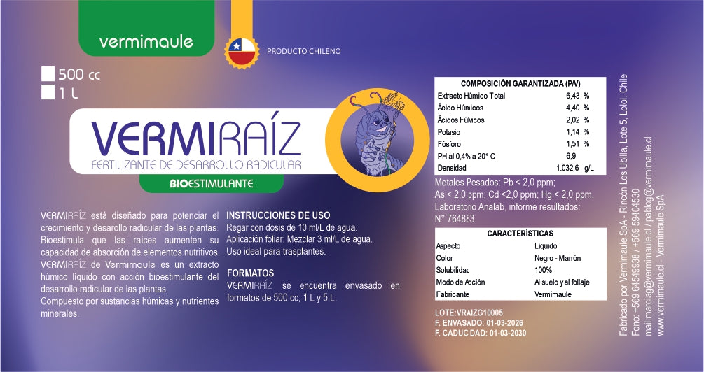 Enraizante - Vermiraíz Grow 500 cc