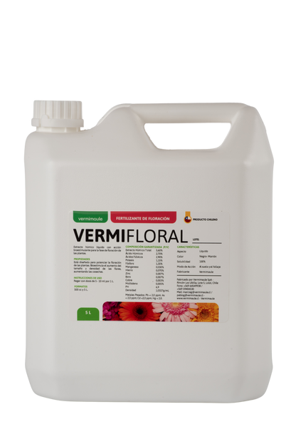 Bioestimulante para Flores - Vermifloral 5 litros