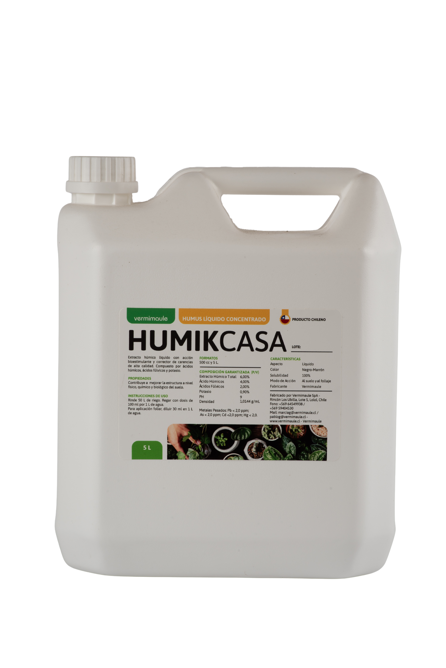 Humus líquido concentrado - Humik Casa 5 litros