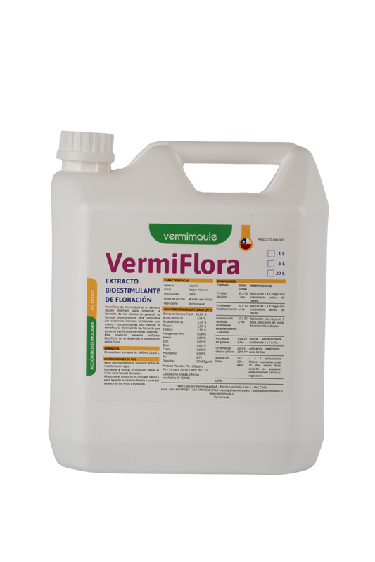 Bioestimulante Floración - Vermiflora 5 litros