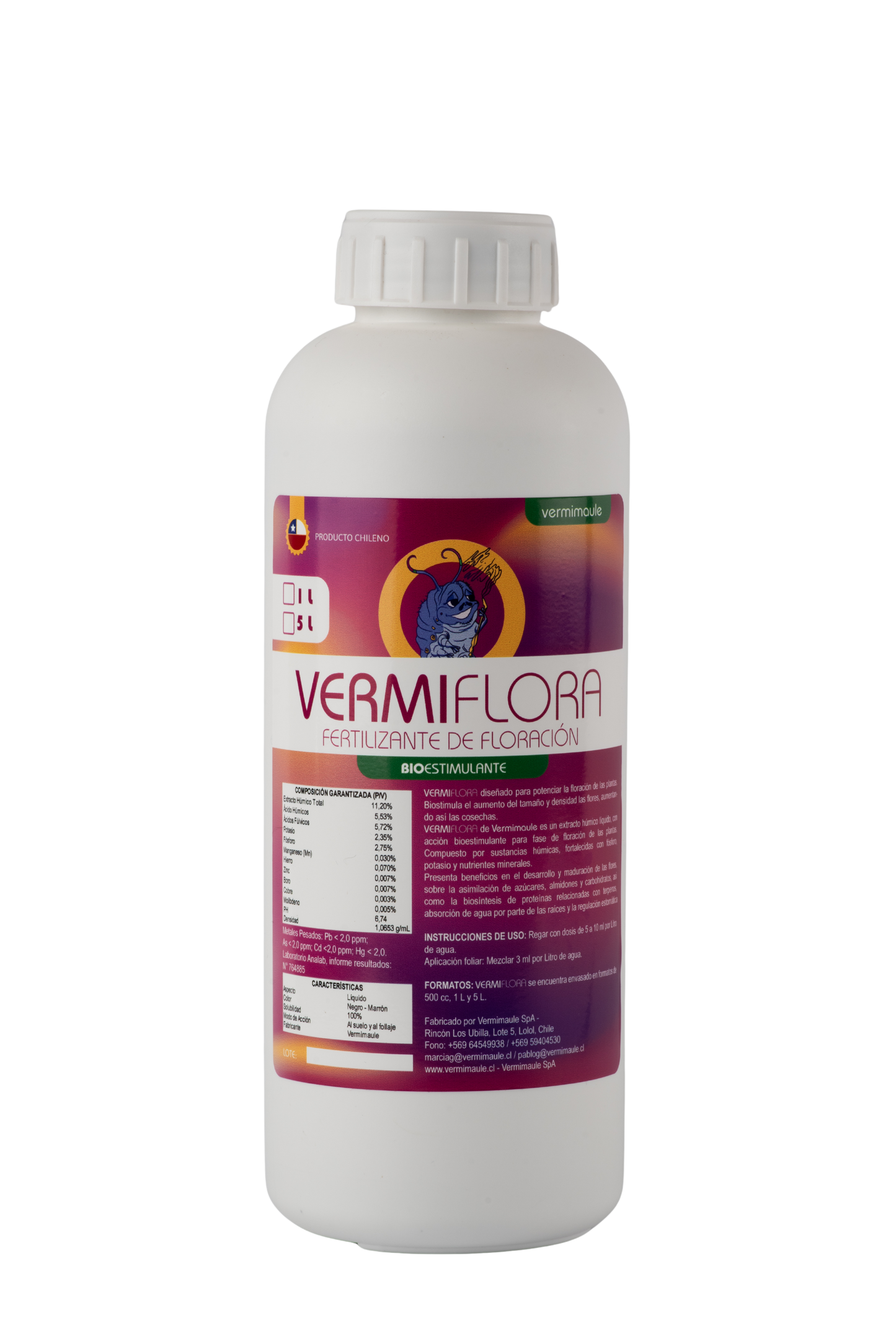 Bioestimulante Floración - Vermiflora Grow 1 litro