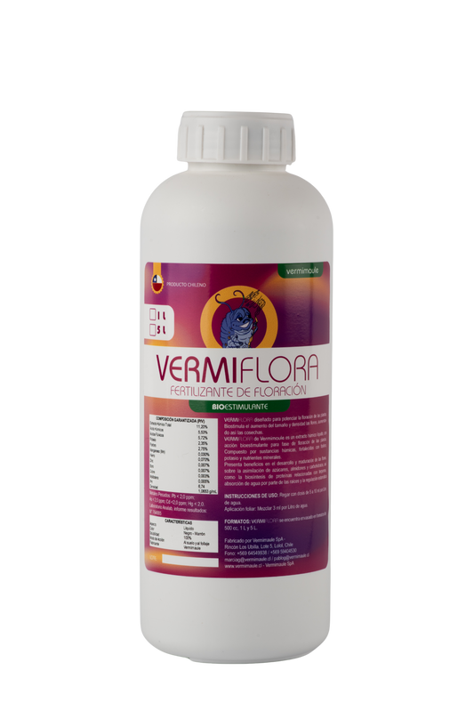 Bioestimulante Floración - Vermiflora Grow 1 litro