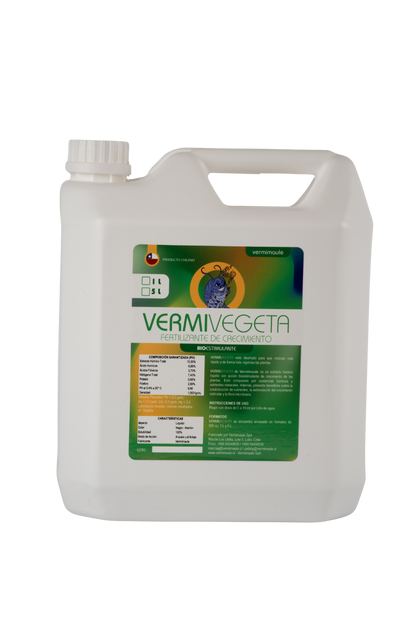 Bioestimulante de Crecimiento - Vermivegeta Grow 5 litros
