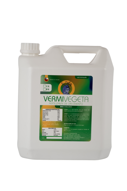 Bioestimulante de Crecimiento - Vermivegeta Grow 5 litros