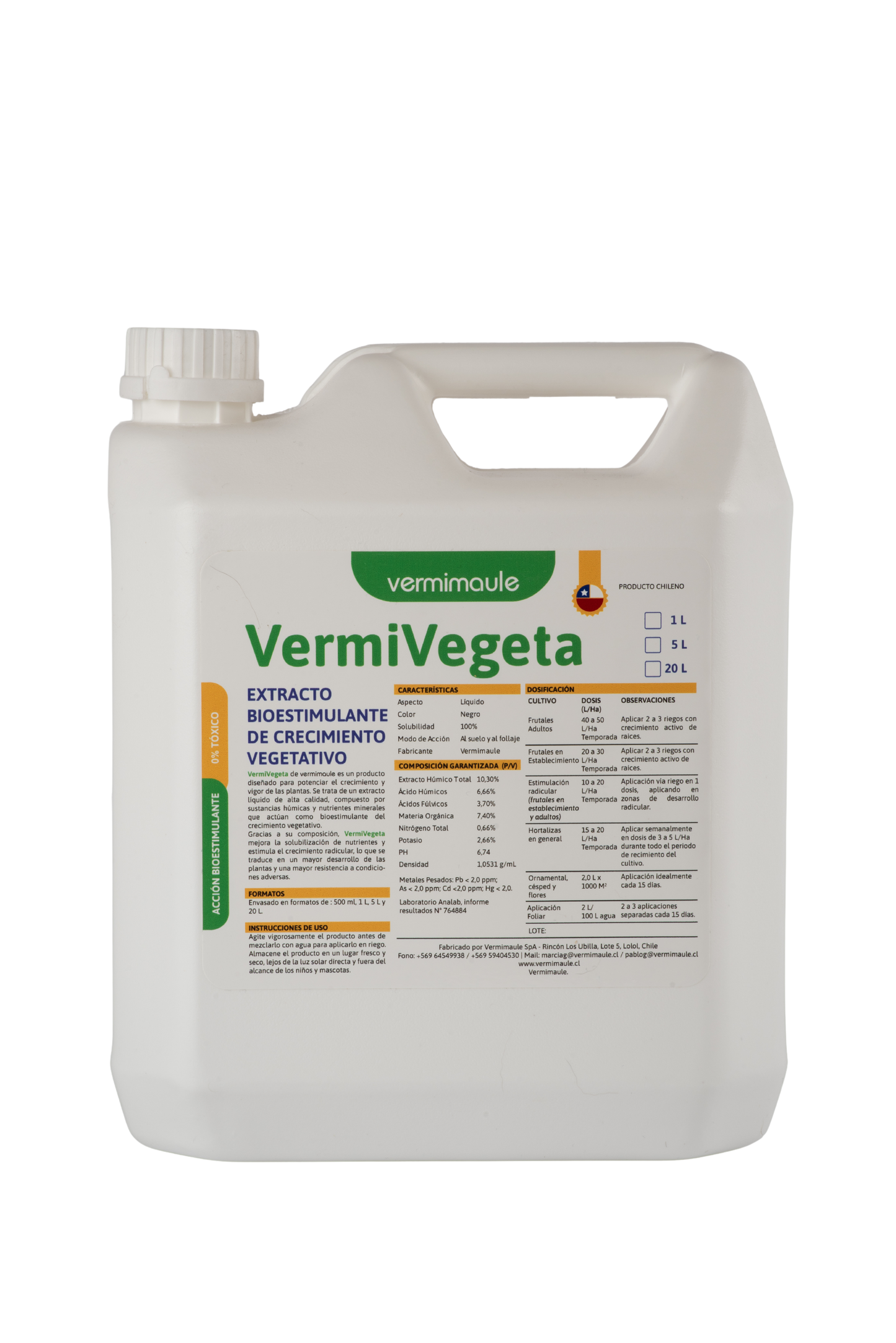 Bioestimulante de Crecimiento - Vermivegeta 5 litros