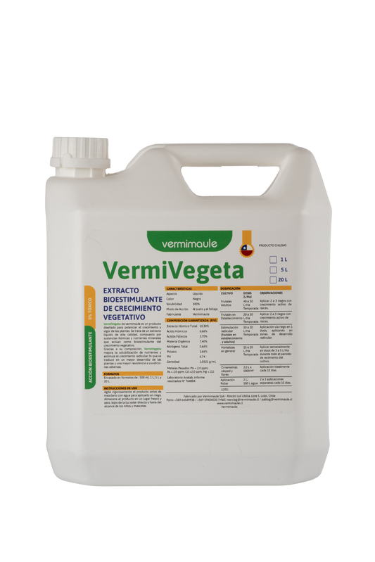 Bioestimulante de Crecimiento - Vermivegeta 5 litros