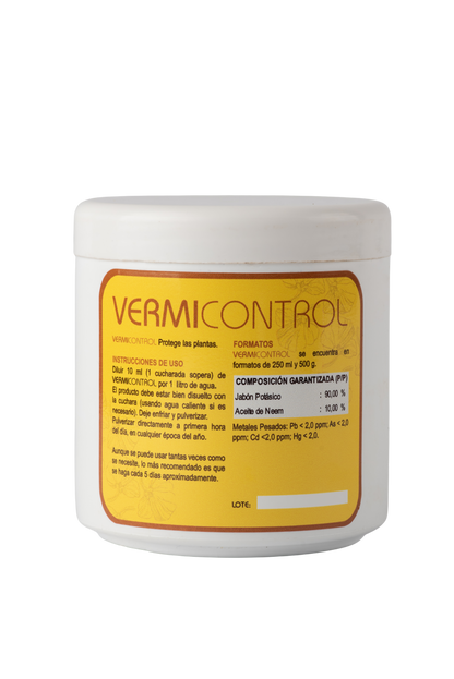 Jabón Potásico con aceite de Neem - Vermicontrol 500 gr